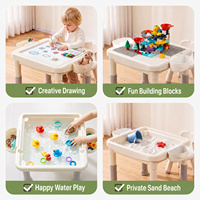 Table d'activités multifonctionnelle pour enfants : blocs de construction, sable, eau, jeu créatif