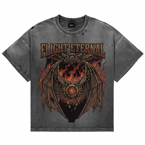T-shirts pour hommes vintage en coton délavé, respirants, avec imprimé graphique punk, coupe oversize, haute qualité, pour l'été, vente en gros - Product Image 1