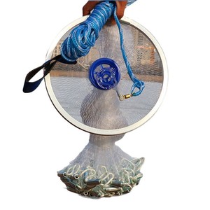 Filet de pêche lancé à la main Chengye, 1,8 m, anneau en aluminium, avec corde bleue, pour la pêche sur glace et en eau douce - Product Image 5