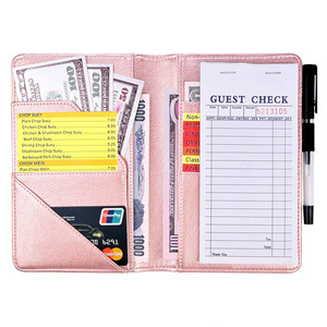 <strong>Server</strong> <strong>Books</strong> for Waitress Premium Pu Leather 5 x 8 Inch <strong>Servers</strong> <strong>Book</strong> with Zipper Pocket Waitress <strong>Book</strong> Check Presenters - Product Image 4
