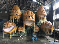 Fournisseur d'Usine Accessoires Horrifiques Pneumatiques Animatroniques Zombies Monstrueux Momies Grandeur Nature pour Décoration de Maison Hantée