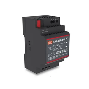 Alimentation KNX/EIB Mean Well KNX-20E-640 30V 640mA 19.2W à montage sur rail DIN avec serpentin intégré pour systèmes domotiques et bâtiments intelligents - Product Image 1
