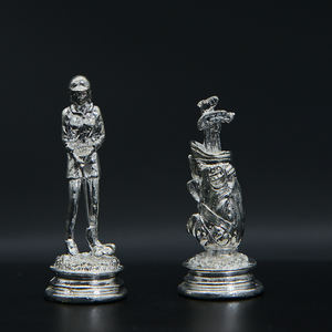 <span class=keywords><strong>Jeu</strong></span> <span class=keywords><strong>d</strong></span>'échecs et de Go en métal sur le thème du golf avec effet 3D et design de luxe - Product Image 6