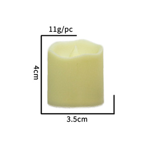 Decorazioni natalizie senza fiamma candela da tè con lunga durata della batteria LED bianco caldo che desidera candela di nozze - Product Image 5