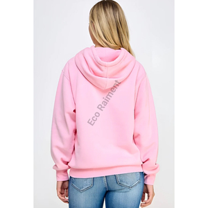 Sudadera con Capucha Extra Grande de Algodón Tejido de 300g para Mujer, con Logotipo Personalizado Impreso en la Parte Delantera, para Otoño e Invierno - Product Image 2