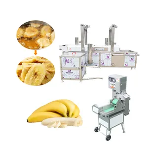 Fully Automatic Banana Chips Making Machines Full Set Of Plantain Chips Machinery Plantain Potato Banana Chips Production Line
