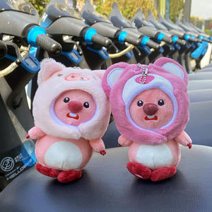 14 دلاية قطيفة بيفر ظريفة من الياقوت ، دلاية دب على الإنترنت ، دمى محشوة بالضغط على الحيوانات - Product Image 2