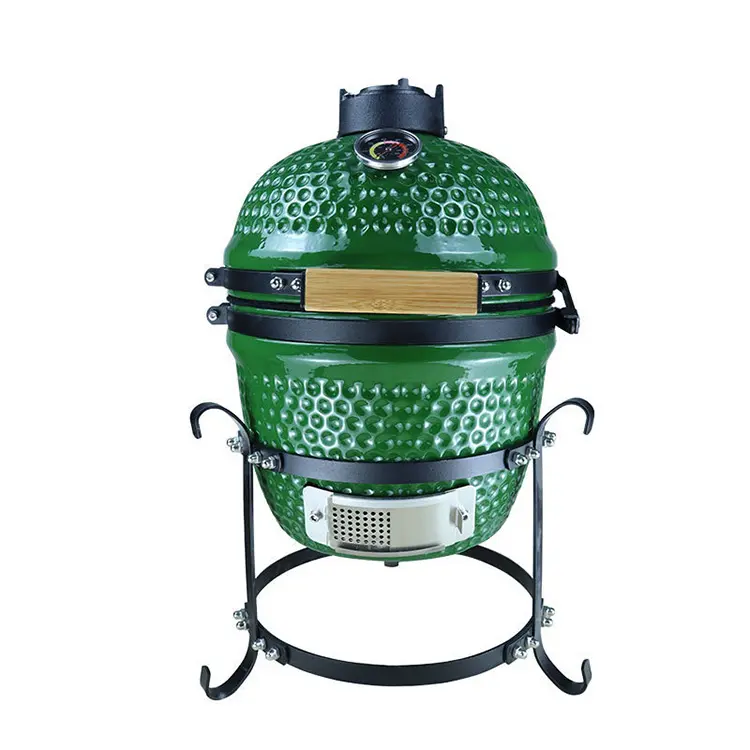 Griglia per barbecue a carbone per uova a forma di verde Joe in ceramica moderna da 13 pollici all'aperto Kamado Joe