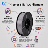 Filamen Printer 3D Becreative Silk PLA 1.75mm 1kg/gulung 15+ Warna Hasil Akhir Sutra Mengkilap Berkilau Daya Tahan Tinggi - Laris Terjual