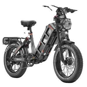 Juliet Electric Bike For Adults 1000W/1500W Motor 52V/48V 60Ah Super Long Range Ebike 100-200Miles 20" Fat Tire Full Suspension