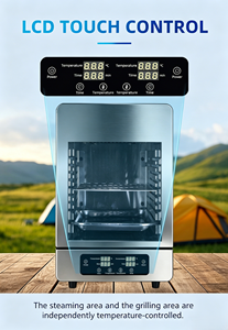Parrilla Innovadora JingXin para Asar a Alta Temperatura con Doble Zona, Máquina para Asar Filetes, Horno Eléctrico Doméstico, Barbacoa para Cocinar al Aire Libre - Product Image 2