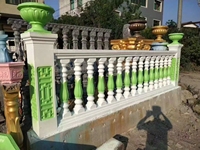 Les fabricants produisent une colonne de pilier romain décorative pour la coulée de béton main courante de balustre rond pour l'extérieur décoratif