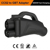 Nouvel adaptateur CCS2 vers GBT 300 kW pour charge rapide de véhicules électriques 1000 V CC avec protection IP55 et certificat TUV, vente en gros directe usine