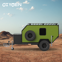 Caravane européenne de luxe légère en aluminium et fibre de verre, petite remorque de camp moderne, camping-car pour camping-car extérieur australien tout-terrain