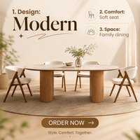 Chaise de salle à manger rembourrée moderne avec pieds en bois massif en forme de A, chaise d'appoint en tissu luxueux pour salle à manger, restaurant