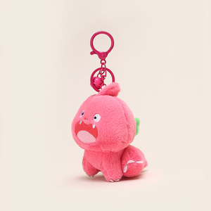Wholesale Kawaii Cartoon Anime Pendant Dinosaur Shape Animal Plush Keychain Schoolbag Car Pendant for Girls Boys