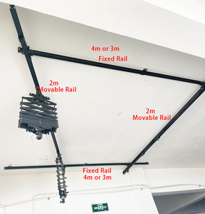 Rails de plafond fixes en alliage d'aluminium de 3 mètres pour éclairage vidéo et pantographe de <span class=keywords><strong>studio</strong></span> - Product Image 6