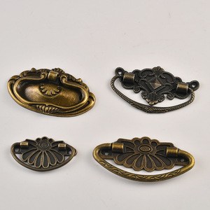 European Style Oval Furniture Handle Antique Bronze Cabinet Drawer Pull Durable Iron Hardware - Product Image 3