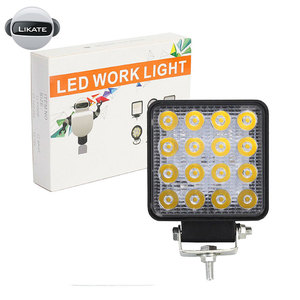 Barra de luces LED para el lugar de trabajo 48W 16LED luz del automóvil haz luminoso 12v 24v jeep ATV UAZ SUV 4WD 4x4 camión tra - Product Image 1