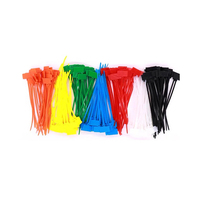 Attache-câble auto-bloquante 3,5x150mm, personnalisable en couleur, avec étiquette, haute qualité, résistante à la rupture