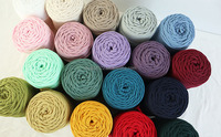300g 4mm Round Yarn Hand-Knitted Crochet Bag 100% Polyester Dyed Fancy Yarn Material Round Rope Style OE Texturized