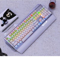 Clavier de jeu mécanique RGB filaire USB 104 touches en ABS Garantie 1 an Touches multimédias Anti-Ghosting