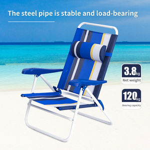 Dingsheng <span class=keywords><strong>เก้าอี้</strong></span>ชายหาดพักผ่อ<span class=keywords><strong>น</strong></span>ด้วยมือทำจากพลาสติกปรับได้พับได้ตั้งแคมป์สวนชายหาด - Product Image 6