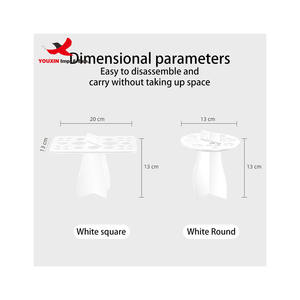 Support de présentation de pinceaux de maquillage à vente chaude, 26 trous, support de pinceaux de maquillage carré noir, présentoir de cosmétiques de beauté - Product Image 4