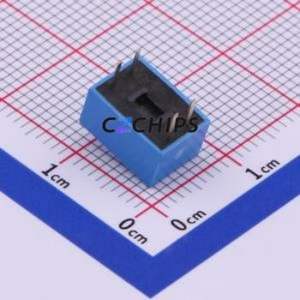 DS-02BP DIP Switch Through hole Component (THT) Switch Flat Toggle, Raised Type Single Pole Single Throw 2 2.54mm - Product Image 2