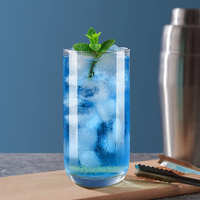 Gobelet en verre trempé personnalisé avec logo, transparent, pour bière, jus, lait, restaurant, hôtel, bar, usage en gros