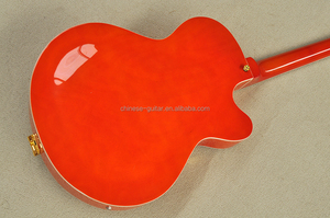 Guitare électrique semi-hollow Flyoung Orange, 6 cordes, pour gaucher - Product Image 6