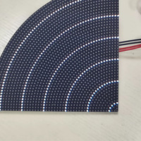 Module LED circulaire d'intérieur à pas fin P1.56, diamètre 100 mm, luminosité 1000 cd, fréquence de rafraîchissement 3840 Hz, panneau d'affichage LED pour applications personnalisées