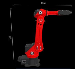 Robot Industrial Borunte BRTIRUS1510A de 6 Ejes con Motor y Caja de Engranajes, Carga Útil de 10 kg, Alcance de 1500 mm, Potencia de 5 kW, 220 V, Ensamblaje de Precisión - Product Image 3