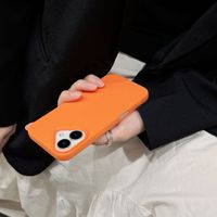 Coque de téléphone unie effet litchi, antichute, compatible avec iPhone 13, 15, 16 Pro Max et 17/18 Pro.
