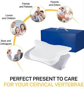 Almohada Cervical de Espuma Viscoelástica con Forma de Mariposa, Almohada Ergonómica para el Cuello para Aliviar el Dolor, Funda Extraíble y Lavable para Todos los Tipos de Dormidores - Product Image 3