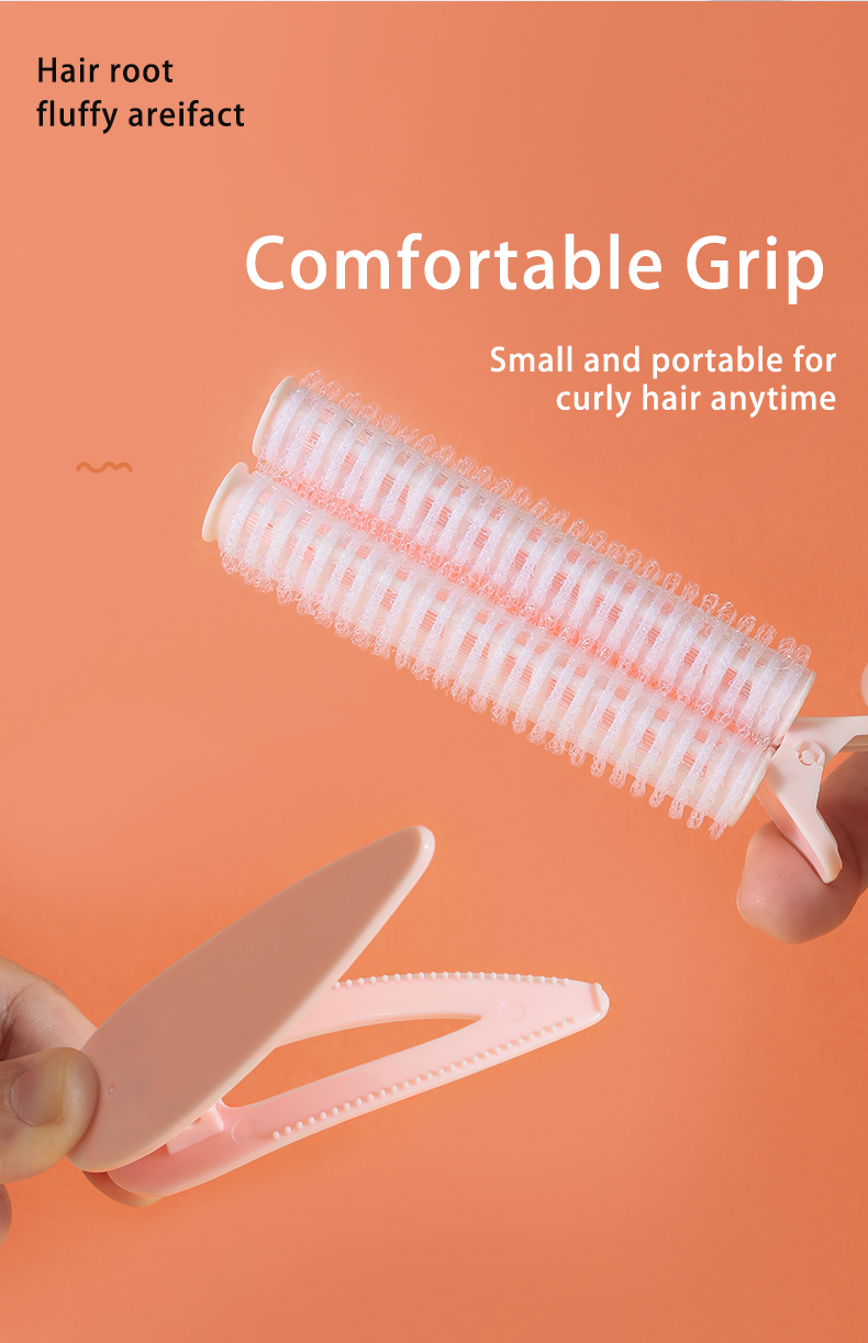 4pcs Magic Hair Roller Set With Clips For Girls Diy Hair Style Custom Logo Plastic Heatless Hair Roller Curler With Clips SY109