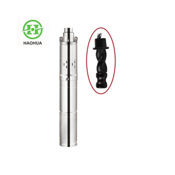 Высокое качество ZQGD 0.2HP 12 В 150 Вт 1 дюйм нержавеющая сталь DC погружной винтовой насос на солнечных батареях для глубокой скважины