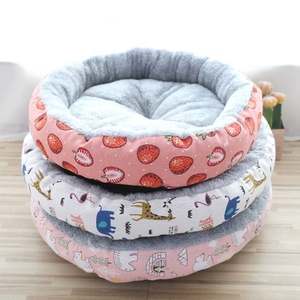 Cama redonda de algodão para gato e cachorro - Product Image 1
