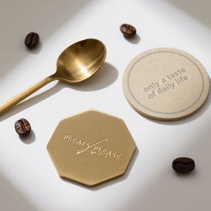 Dessous de verre en acier inoxydable pour boissons Ensemble de sous-verres en métal argenté Superbe dessous de verre cool Tasses Tapis 6 pièces Ensemble Décor pour café - Product Image 3