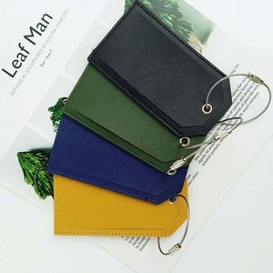 Custom PU Leather Airport Luggage <b>Tags</b> Name Travel Baggage <b>Tag</b> with Logo Privacy Protection for <b>Suitcase</b> Office School Supplies - Product Image 4