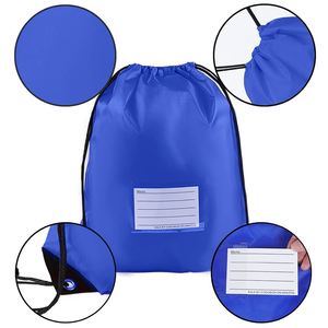 Hot Sale Waterproof Polyester Nylon Gym Drawstring <b>Backpack</b> Bags with Your Custom logo - Product Image 2