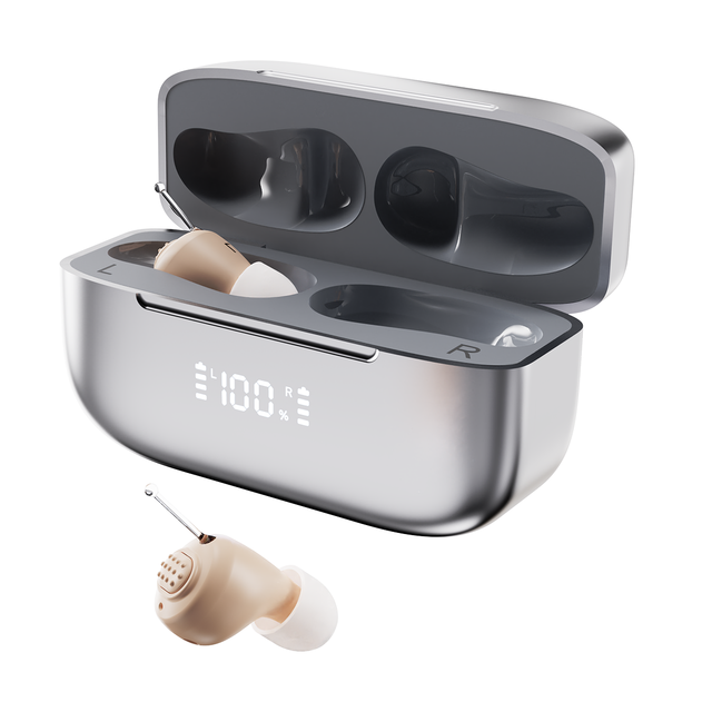 JINGHAO 2026 Mini Digital Rechargeable Over the Counter Cic Ear Hearing Aids Device Rechargeable 6 Channels