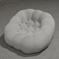 Canapé de sol moderne en tissu maillé, simple et double, en forme de nuage, doux, pour salon, fauteuil de relaxation