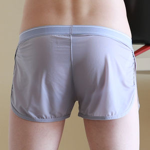 Bóxer informal de punto transpirable para hombre, ropa interior ecológica de secado rápido Bulge, Sexy, Tailandia, <span class=keywords><strong>Gay</strong></span> - Product Image 5