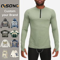 T-shirt de sport à manches longues pour homme, coupe régulière, séchage rapide, écologique, idéal pour le basketball, la course et les activités de plein air – Meilleure vente personnalisée