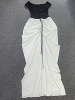 Robe de soirée élégante plissée faite à la main sur mesure pour femme, style nuisette chic, avec bandeau, par l'usine OEM