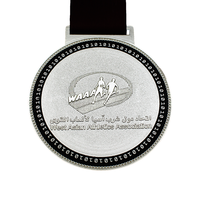 Fabricant conception alliage de zinc 3D médaille d'or marathon course trophée médailles personnalisé métal sport médailles