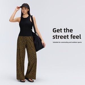 Pantaloni Sportivi Estivi Sottili e Traspiranti da Donna, con Coulisse, Taglio Dritto, Copri-Fianchi, Effetto Snellente, Casual, Stile Boot Cut Vintage - Product Image 3