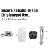 Moteur à induction CA 120 V 60 Hz avec arbre de 1/4 po pour remplacement de ventilateur d'extraction de salle de bain, prise à 2 broches, compatible avec les modèles 8661 et 8662