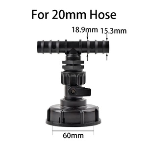 Capuchon fileté robuste 60 mm avec filetage femelle pour raccord de tuyau 1/2 ", 3/4 ", 1 " - Accessoires pour réservoir d'eau IBC - Product Image 5